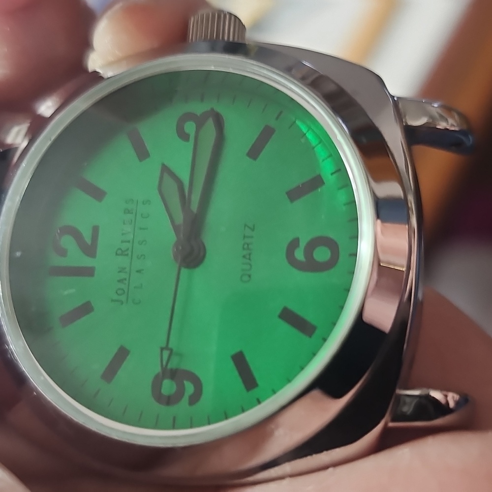 Joan Rivers Vibrant Green Dial Watch NWOT - Picture 2 of 8